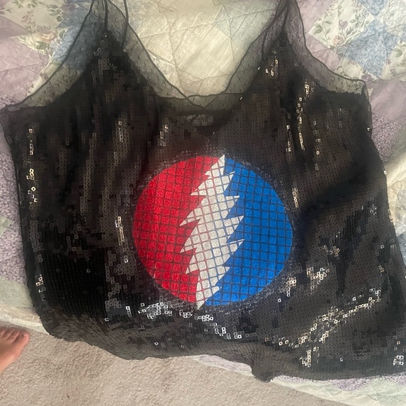 Free People, upcycled, once worn sequins Grateful Dead/Dead and Co Cami - Picture 3 of 3